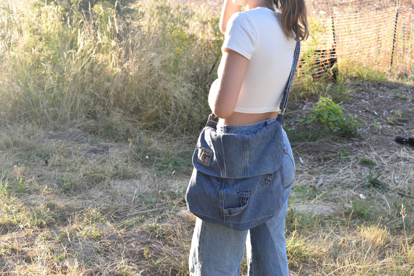 1/1 Denim Messenger Bag (JURSE)