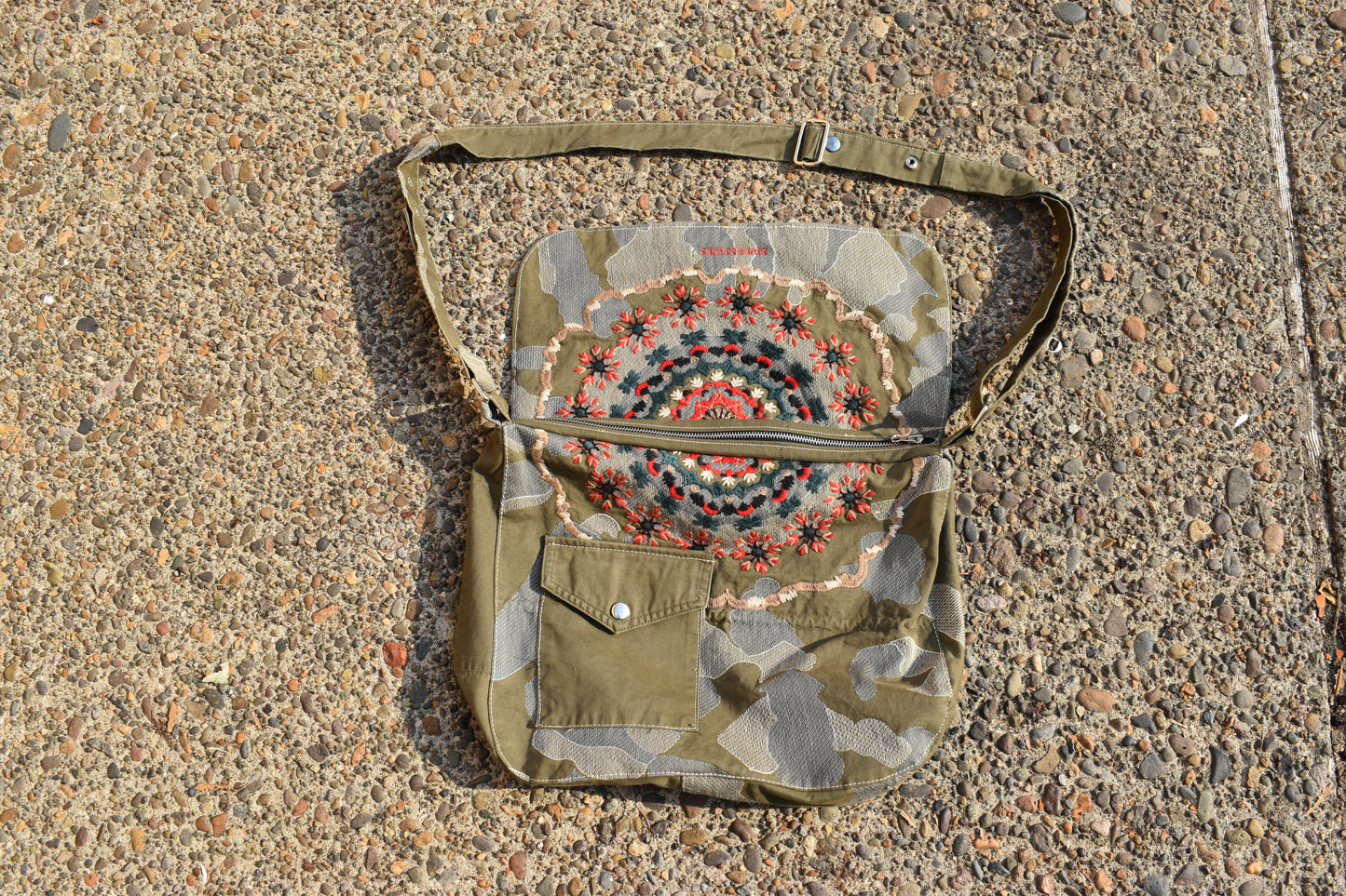 1/1 Camo Messenger Bag