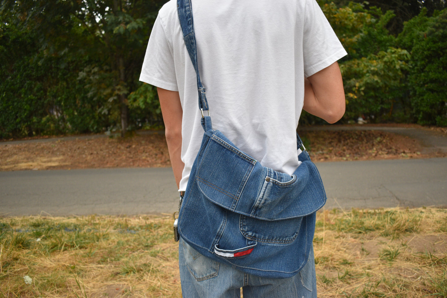 1/1 Denim Messenger Bag (JURSE)